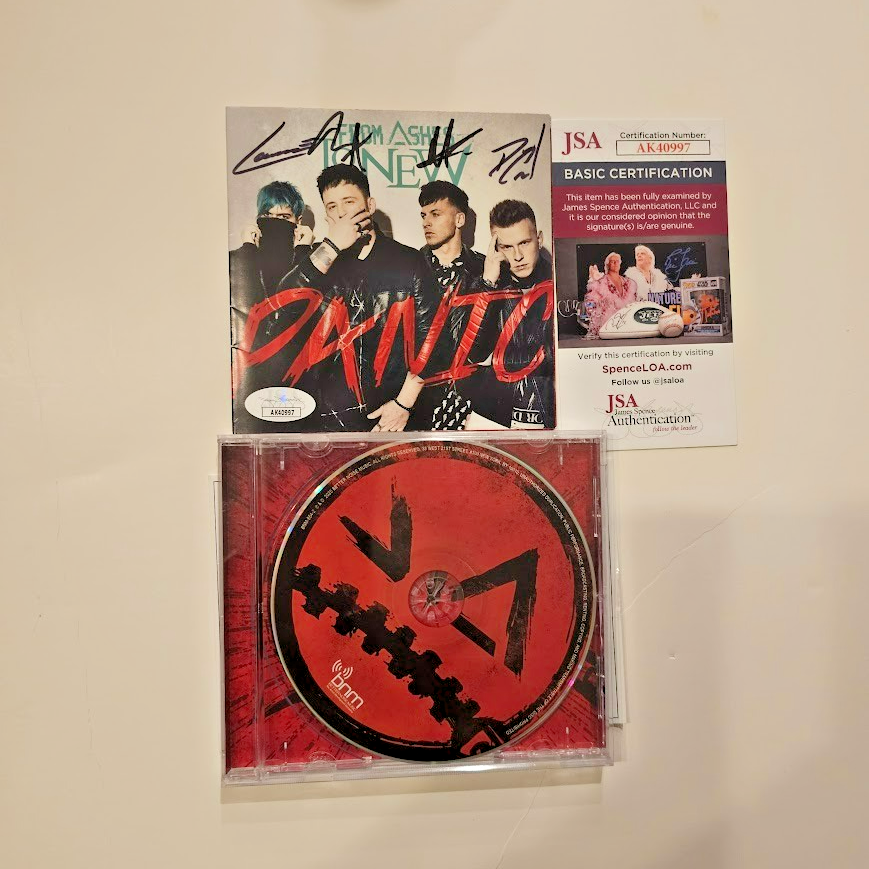 From Ashes to New Band Signed Autographed Panic CD JSA COA