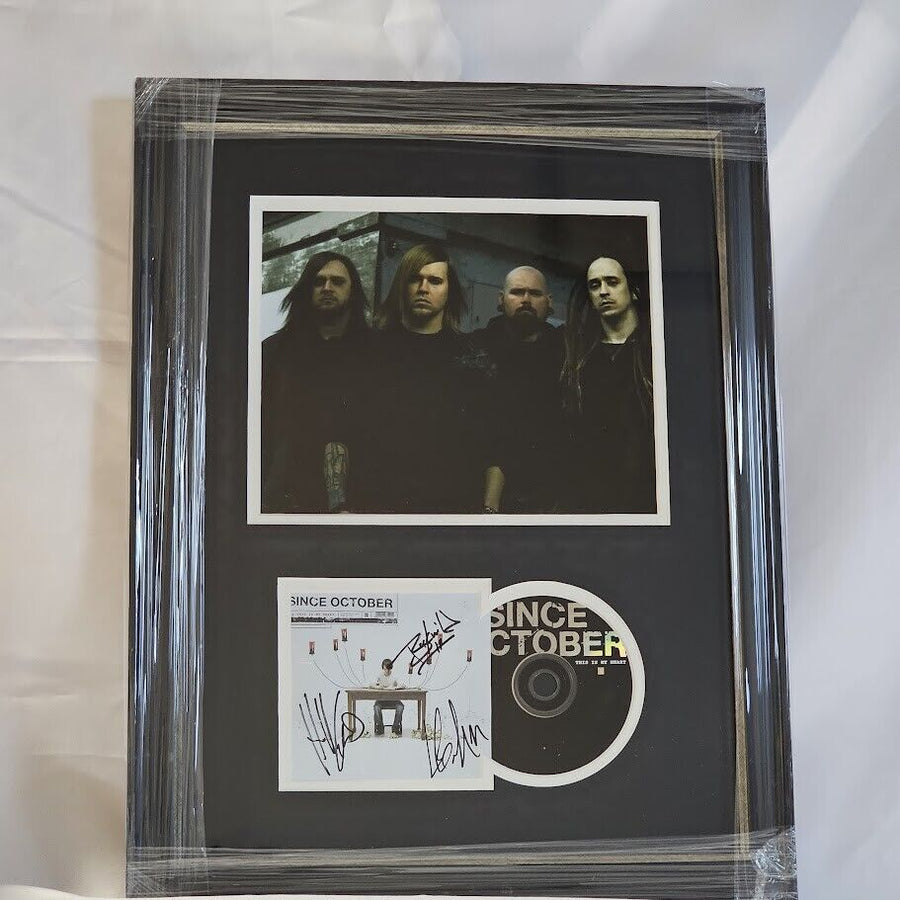 Since October band  Signed Autographed This is My Heart CD  Custom Framed JSA