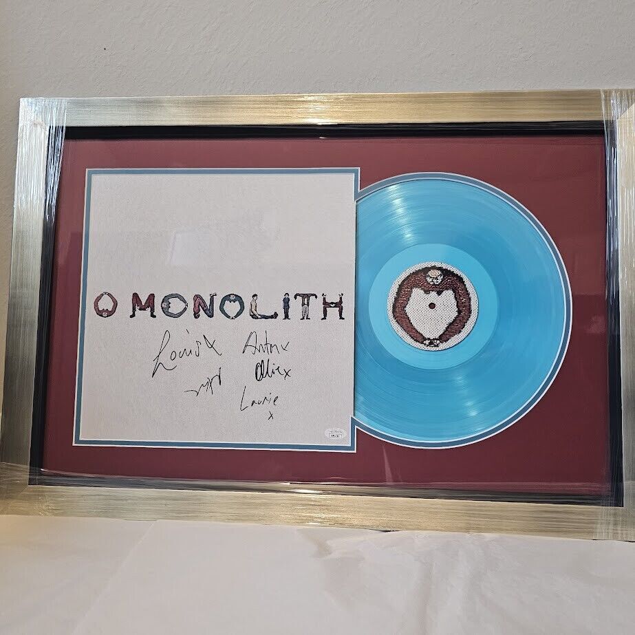 Squid Band O Monolith  LP Blue JSA COA Autographed Framed