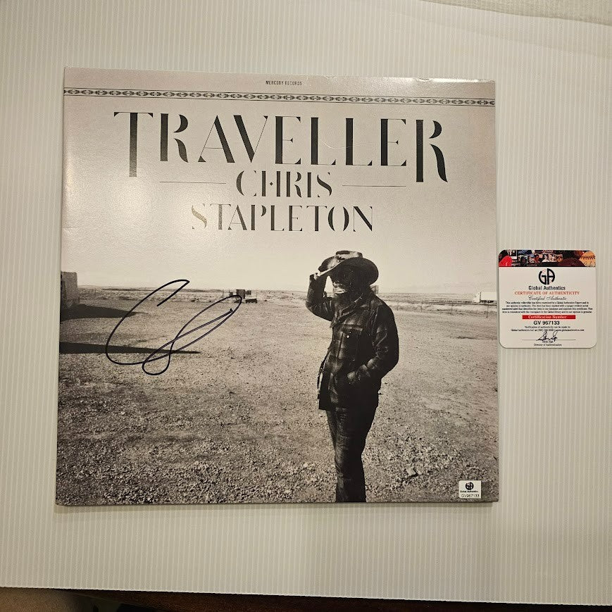 Chris Stapleton Signed Autographed Traveller LP Record  Global Authentics COA