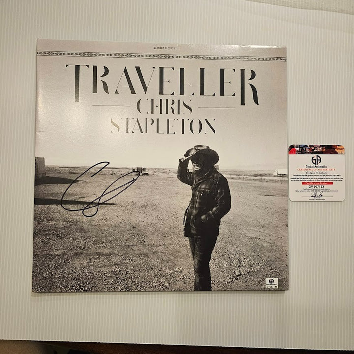 Chris Stapleton Signed Autographed Traveller LP Record  Global Authentics COA