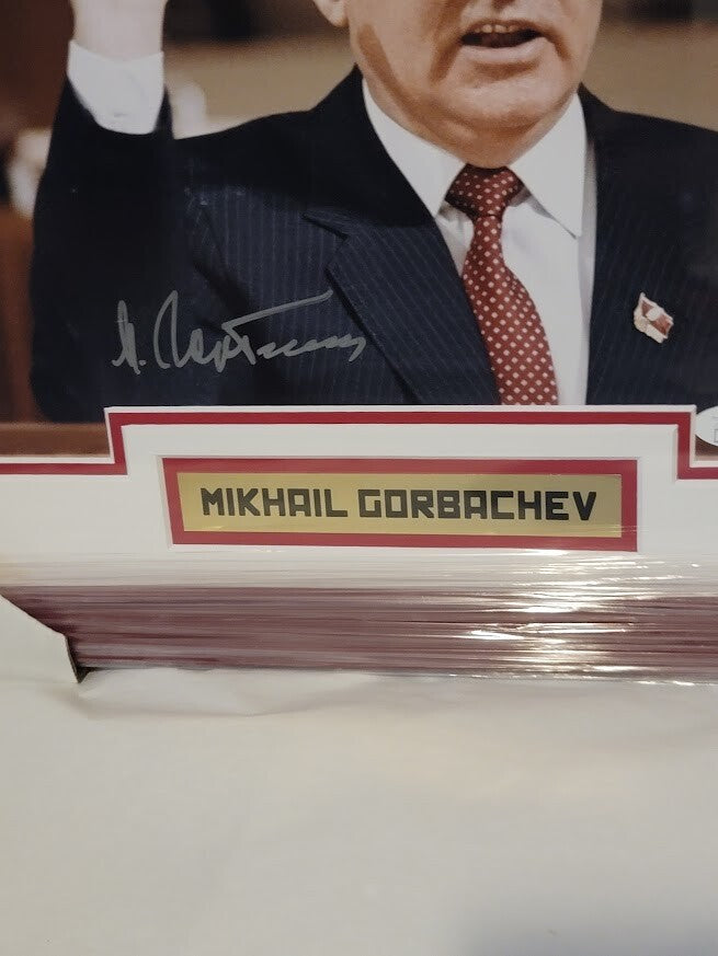President Mikhail Gorbachev JSA COA SIGNED 8x10 AUTOGRAPHED Nobel Peace Prize