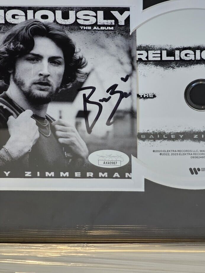 Baily Zimmerman Signed Religiously CD Autographed Authenticated JSA
