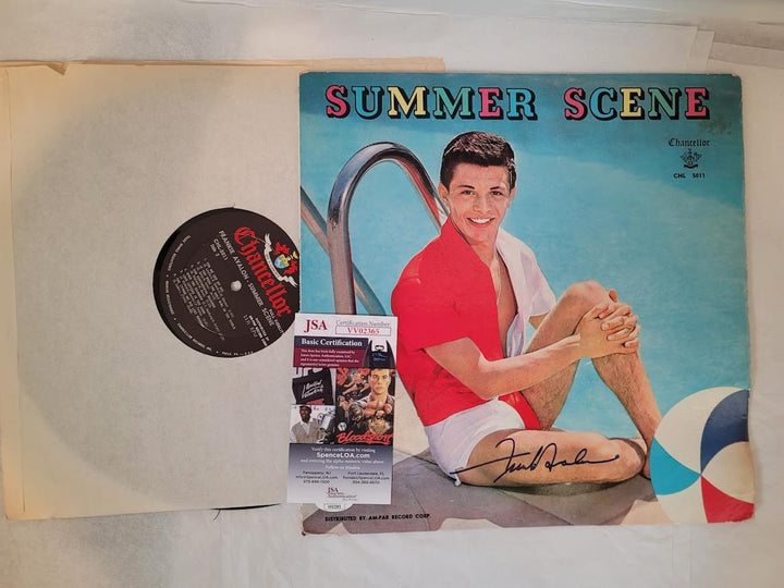 Frankie Avalon Autographed Signed Summer Scene JSA COA  LP Vinyl