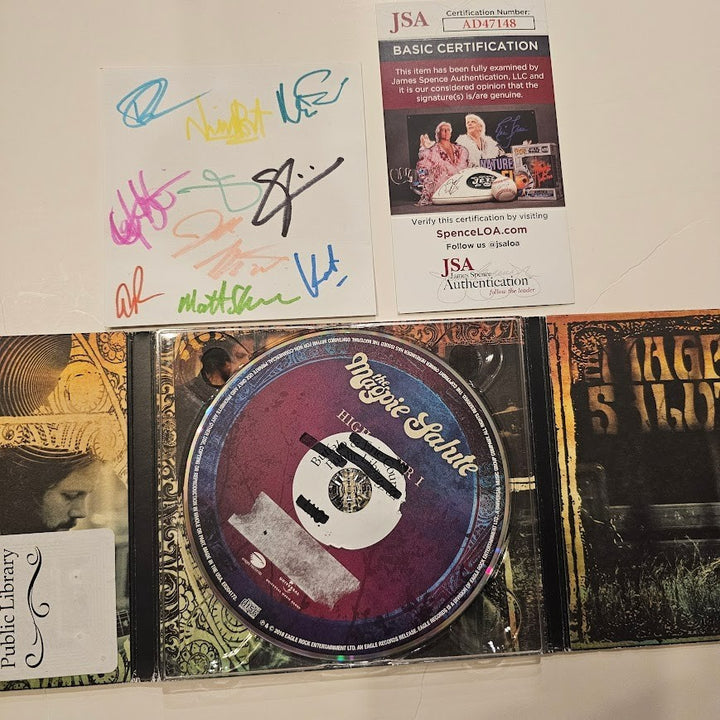 The Magpie Salute band signed Autographed High Water I CD insert JSA COA