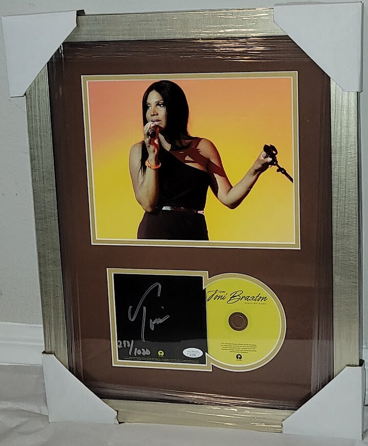 Toni Braxton autographed signed Spell my Name Limited  CD  JSA Certified Framed