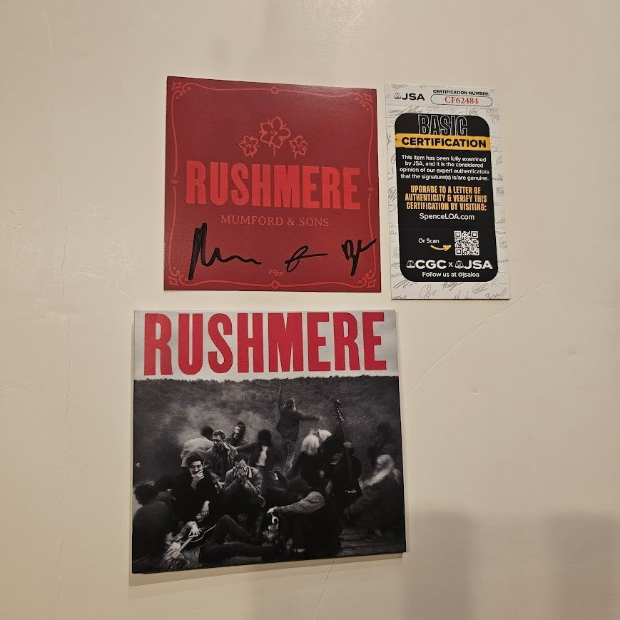 Mumford & Sons Band  Signed Autographed Rushmere CD JSA COA