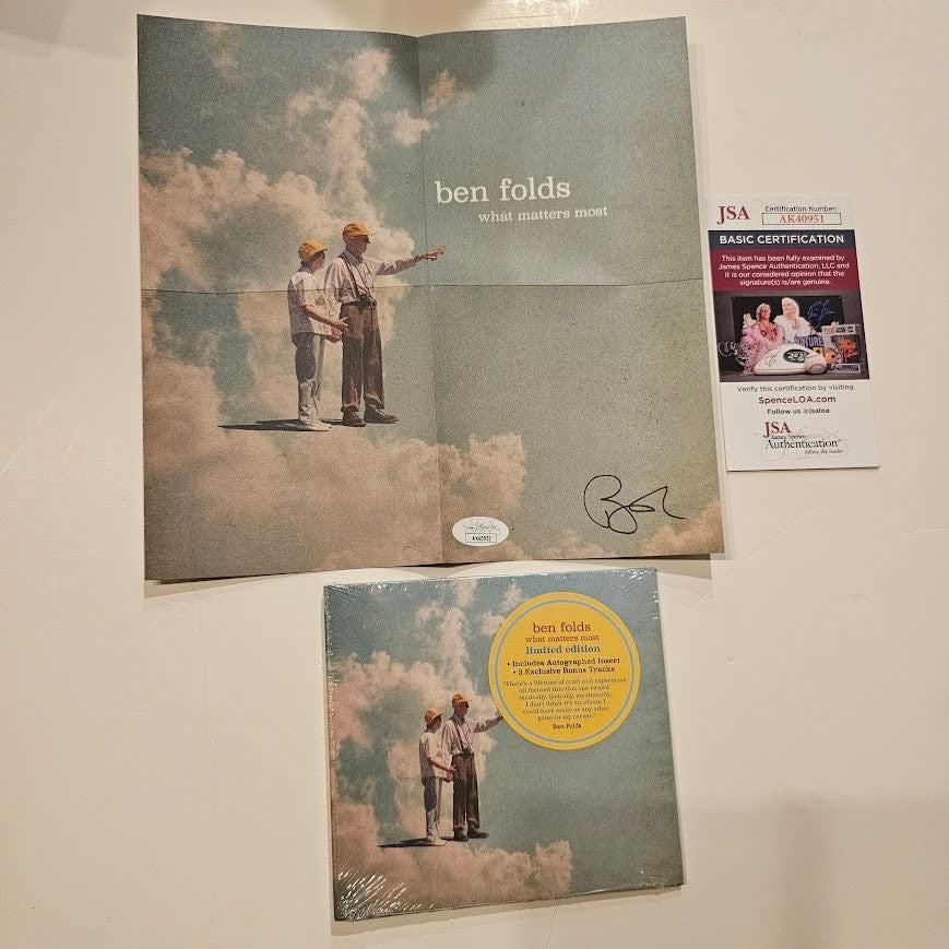 Ben Folds Signed What Matters Most Autographed CD JSA COA