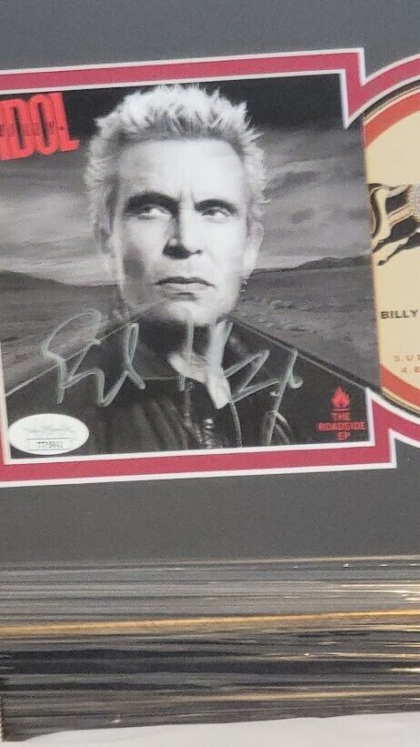 Billy Idol SIGNED FRAMED "The Roadside EP" CD Autographed JSA COA