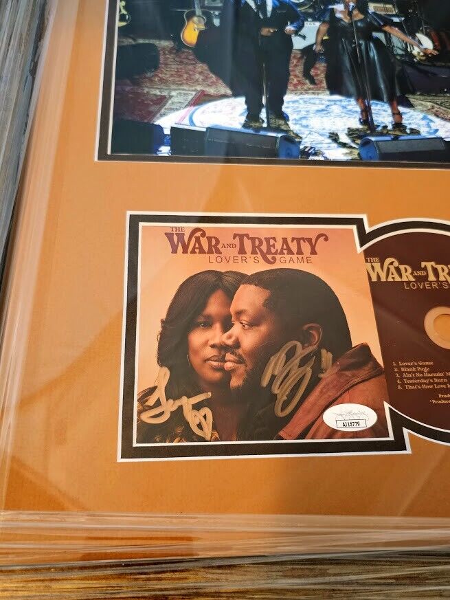 The War and Treaty signed  Signed Lovers Game CD JSA COA Autographed