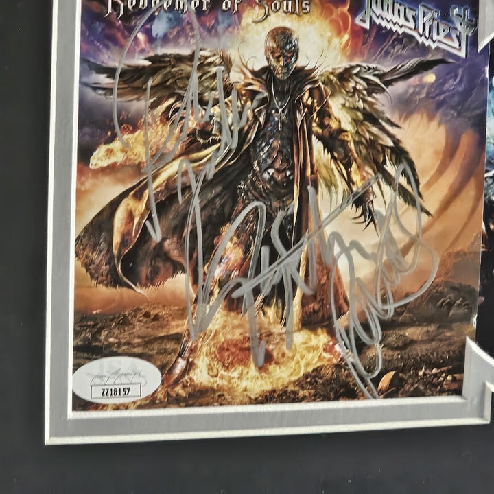 Judas Priest  Band Signed CD Framed Redeemer of Souls Autographed JSA LOA