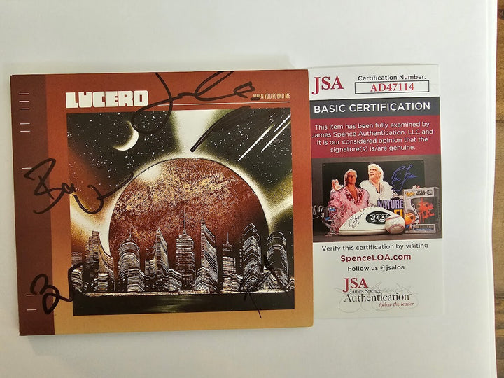 Lucero band signed Autographed When you Found Me  CD JSA Certified COA
