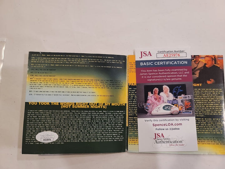 Meatloaf  Signed VH1 Storytellers Signed  CD Autographed JSA Meat Loaf