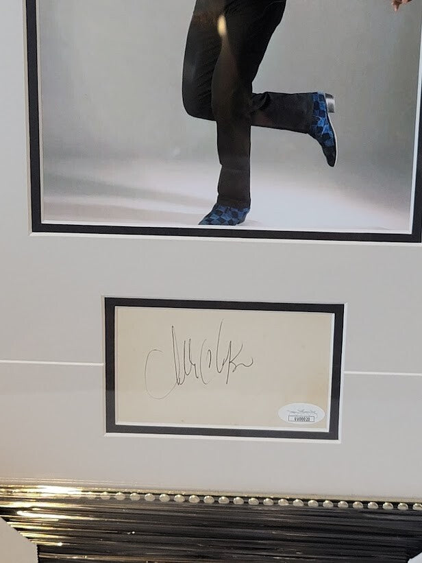 Chubby Checker vintage  signed card Autographed  professionally framed JSA COA