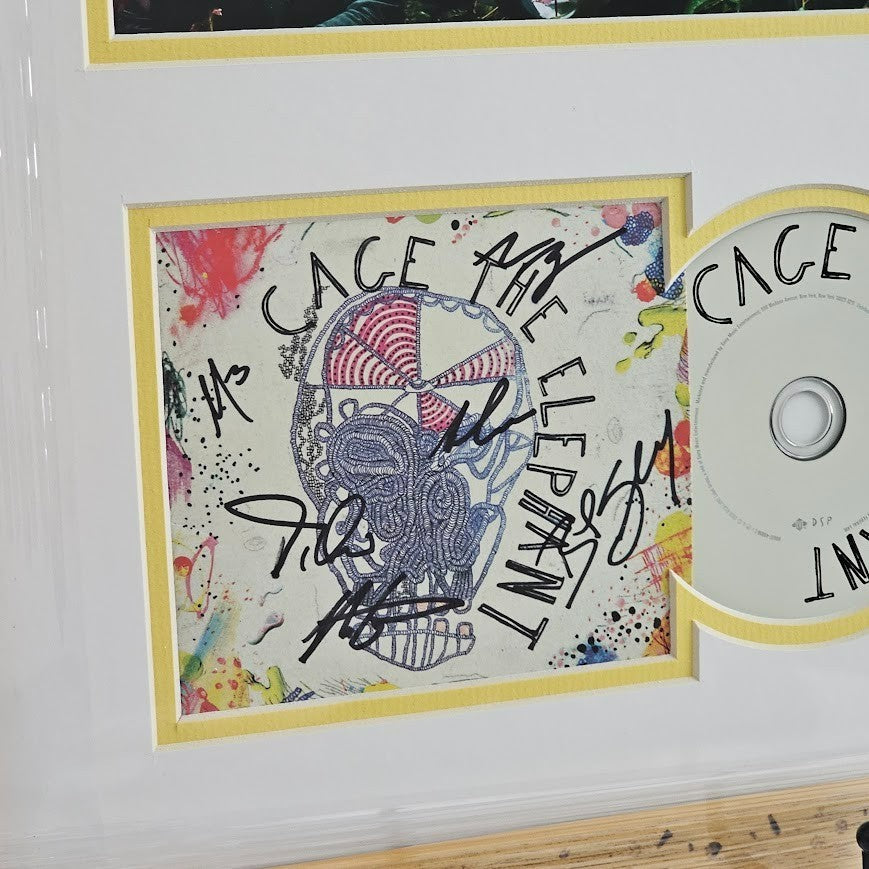 Cage the Elephant Band Signed Autograph Self titled CD Framed JSA COA  Certified