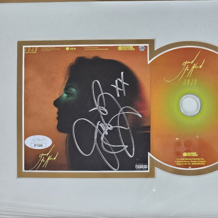 JoJo signed Good to Know  CD Autographed JSA Certified Framed