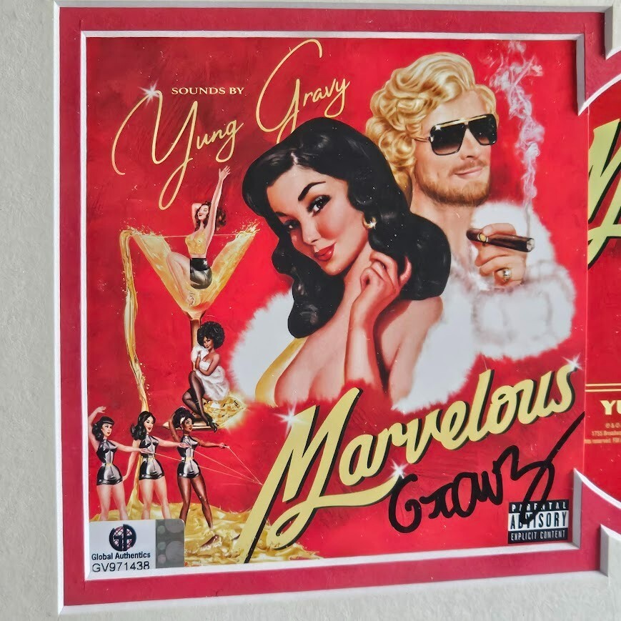 Yung Gravy Signed Marvelous  Autographed CD  Global Authentics COA