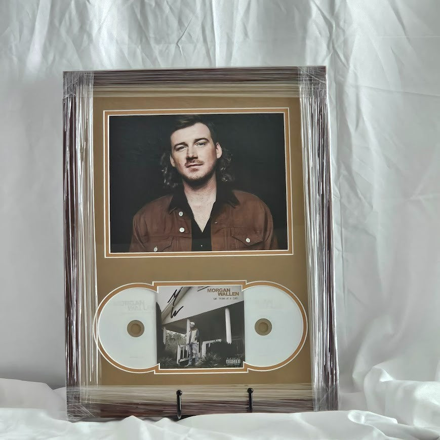 Morgan Wallen Signed autographed One Thing at a  Time CD  Framed COA