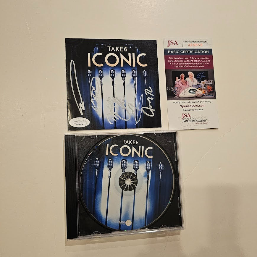 Take 6 Band   Autographed Signed Iconic Take6 CD JSA COA