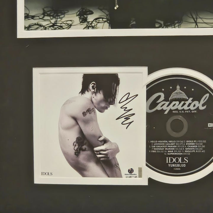 Yungblud Signed Autographed Idols CD  Global Authentics COA Framed