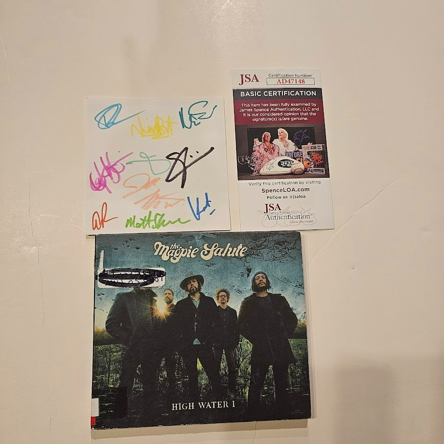 The Magpie Salute band signed Autographed High Water I CD insert JSA COA