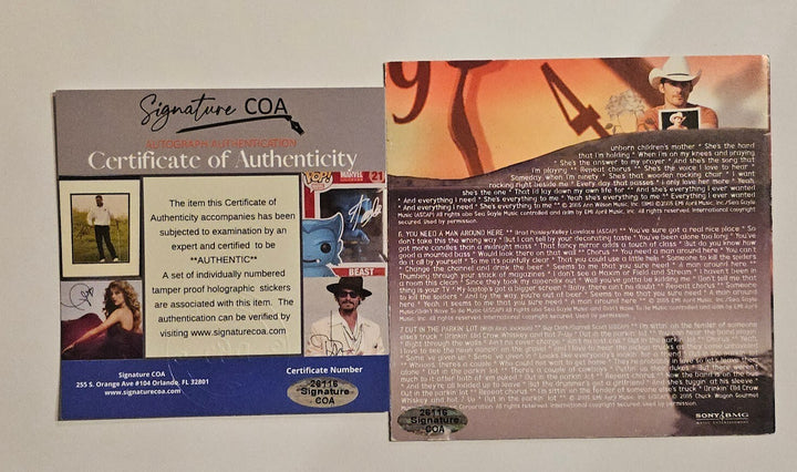 Brad Paisley Signed  Time Well Wasted  Autographed Authenticated