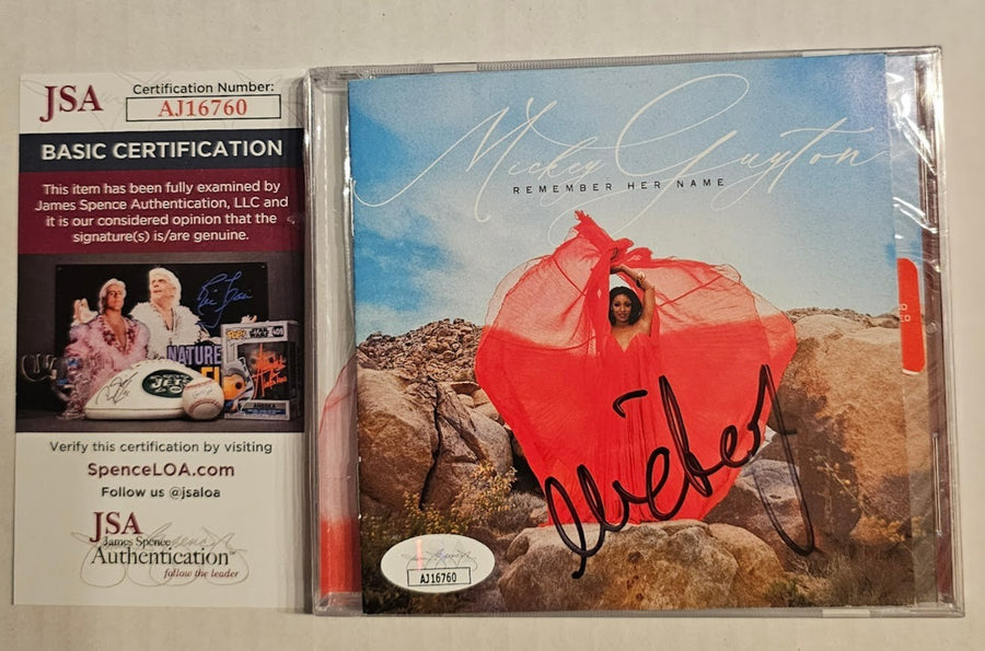 Mickey Guyton Signed autographed Remember her Name CD JSA COA