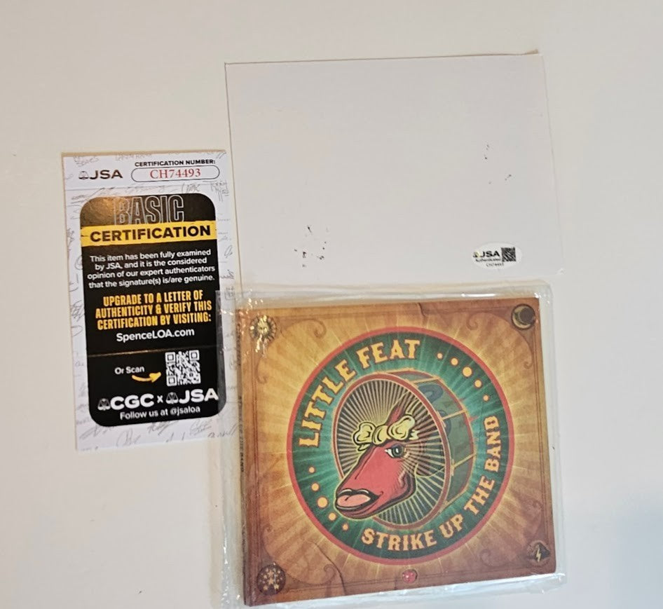 Little Feat Band  signed Autographed Strike up the Band CD booklet JSA COA