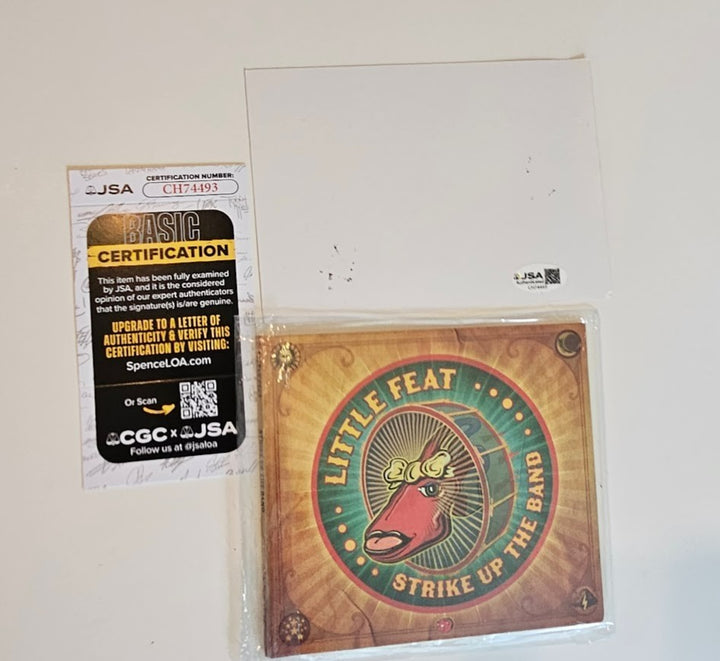 Little Feat Band  signed Autographed Strike up the Band CD booklet JSA COA