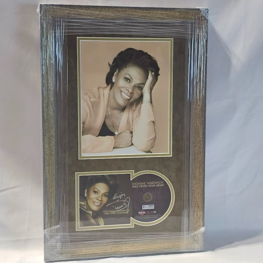 Dionne Warwick signed CD Only trust Your Heart Autographed Framed JSA