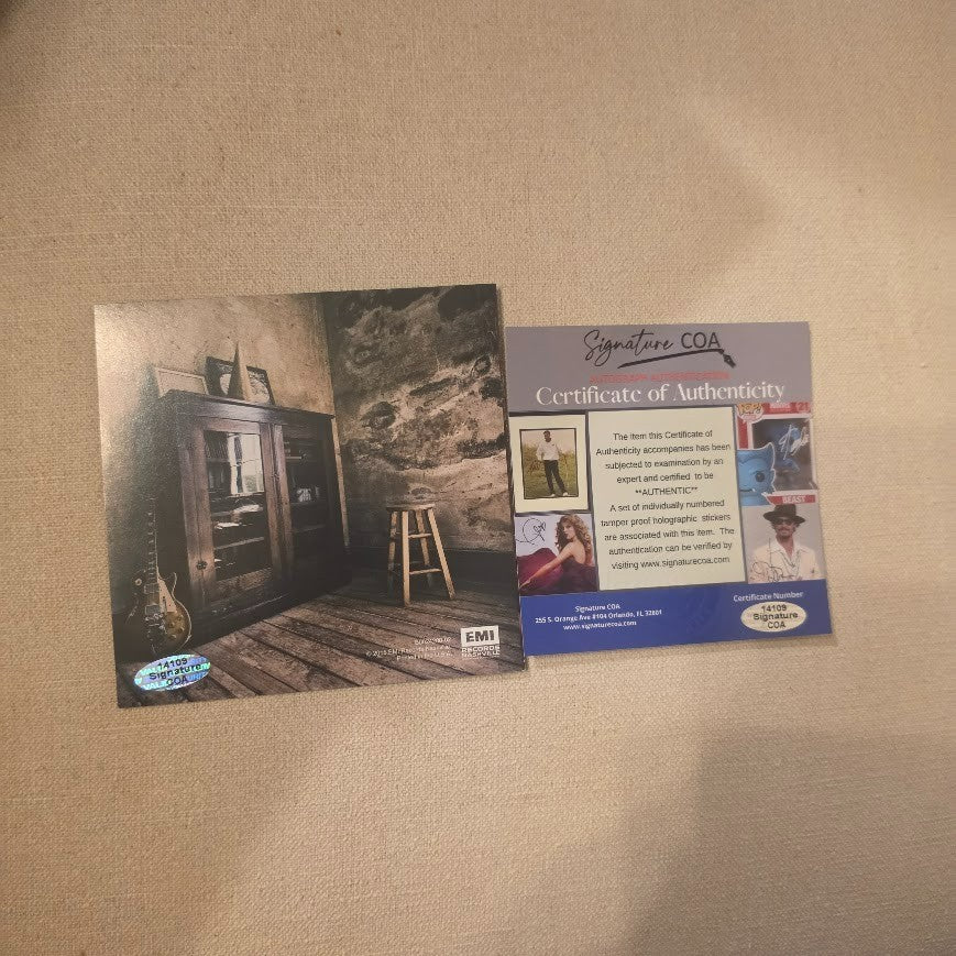 Eric Church  Autographed Signed Mr.Misunderstood CD Certified  COA Framed