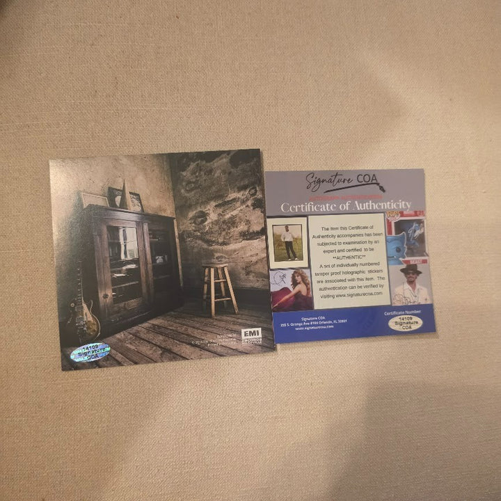 Eric Church  Autographed Signed Mr.Misunderstood CD Certified  COA Framed
