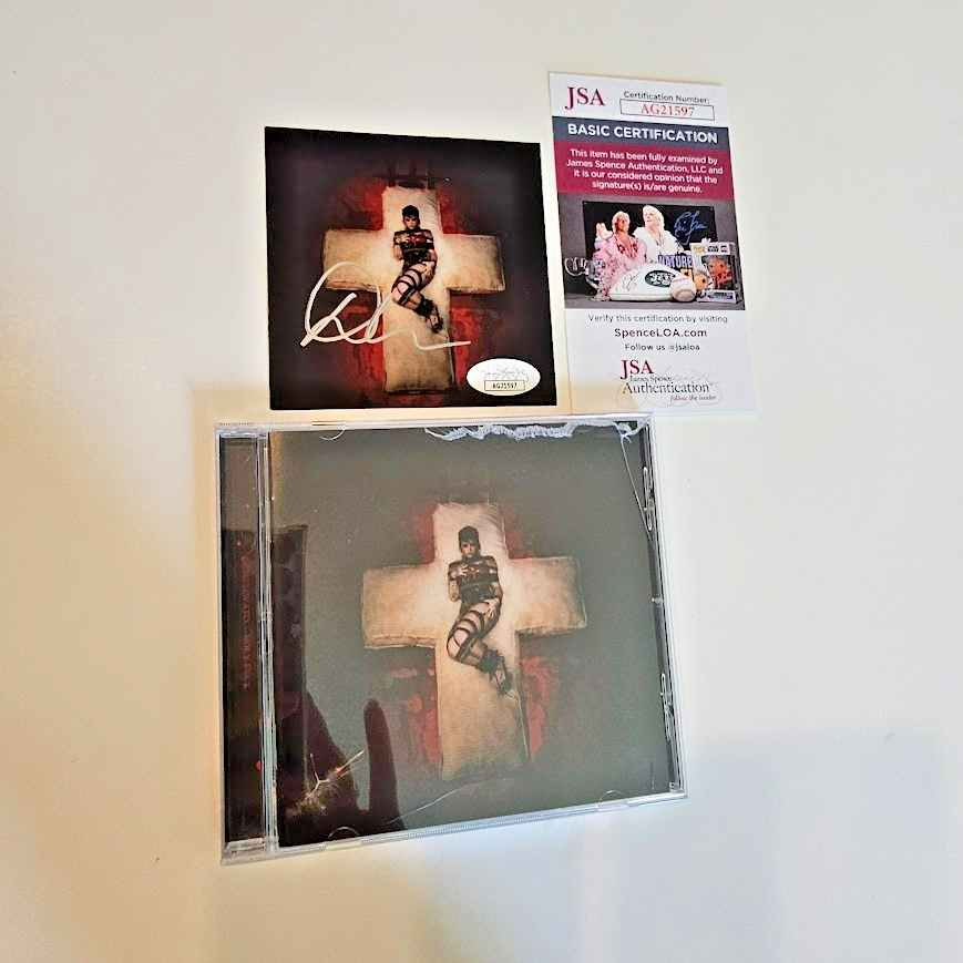 Demi Lovato   signed Autographed Holy FVCK CD booklet JSA COA