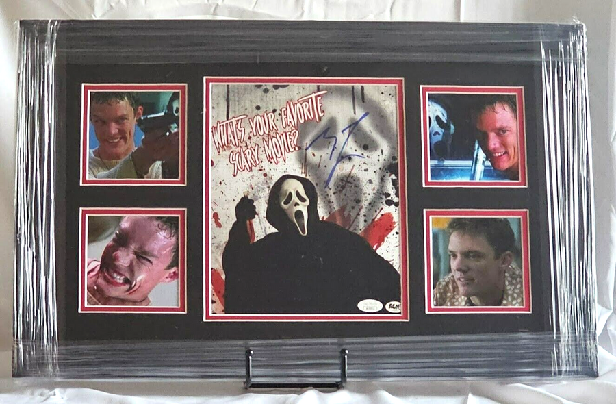 Scream Movie Matthew Lillard Ghost Face Signed Autographed poster JSA Certified