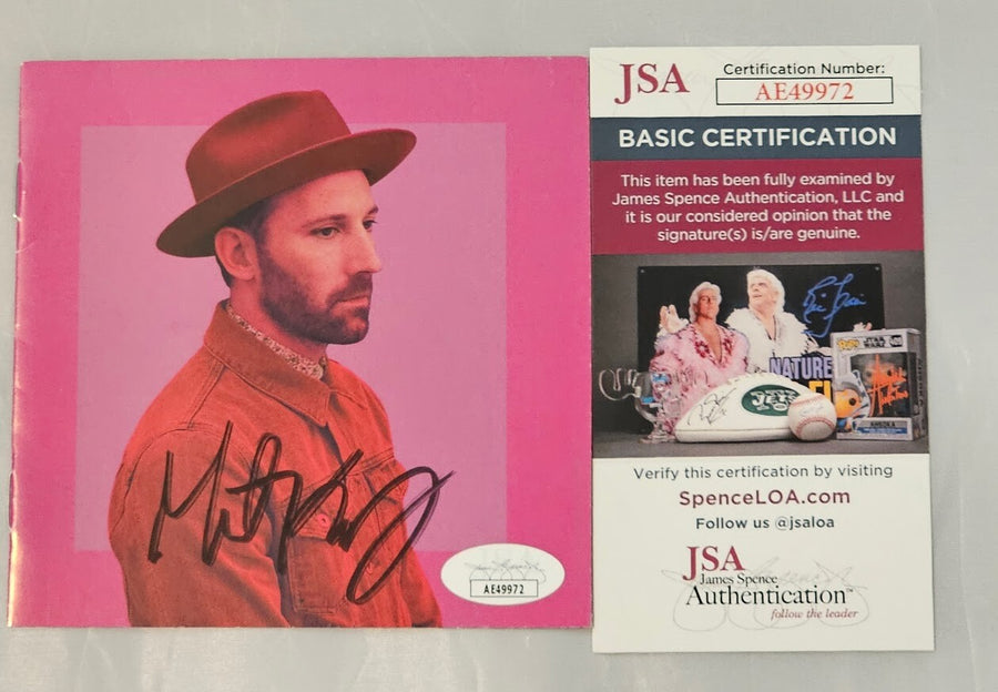 Matt Kearney Signed Autographed Crazytalk CD Booklet  - No CD  JSA COA