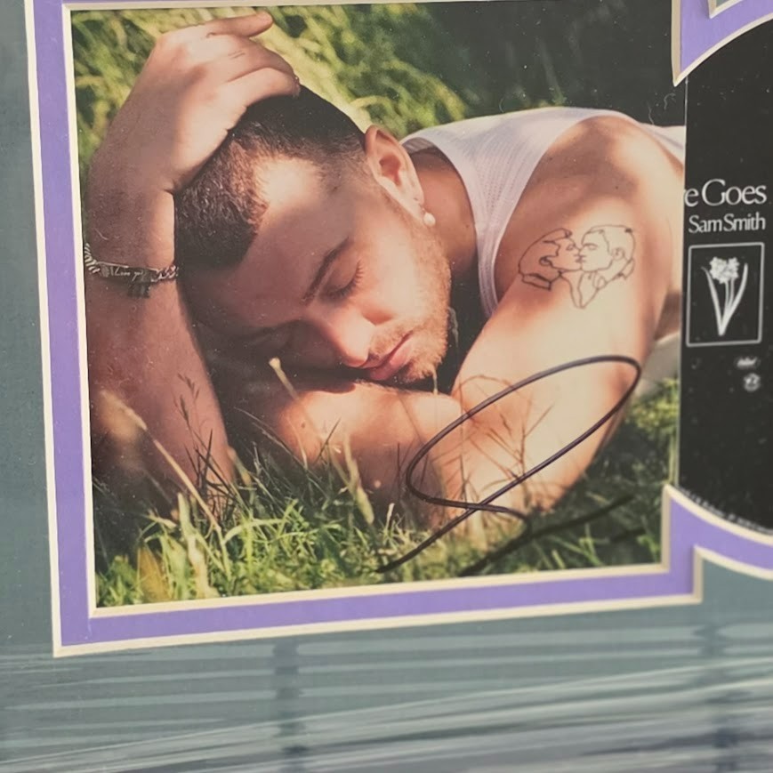 Sam Smith Signed Autographed Love Goes CD Framed Global Authentics COA Framed