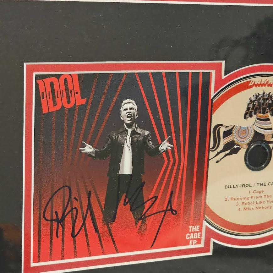 Billy Idol signed Autographed The Cage EP CD JSA COA