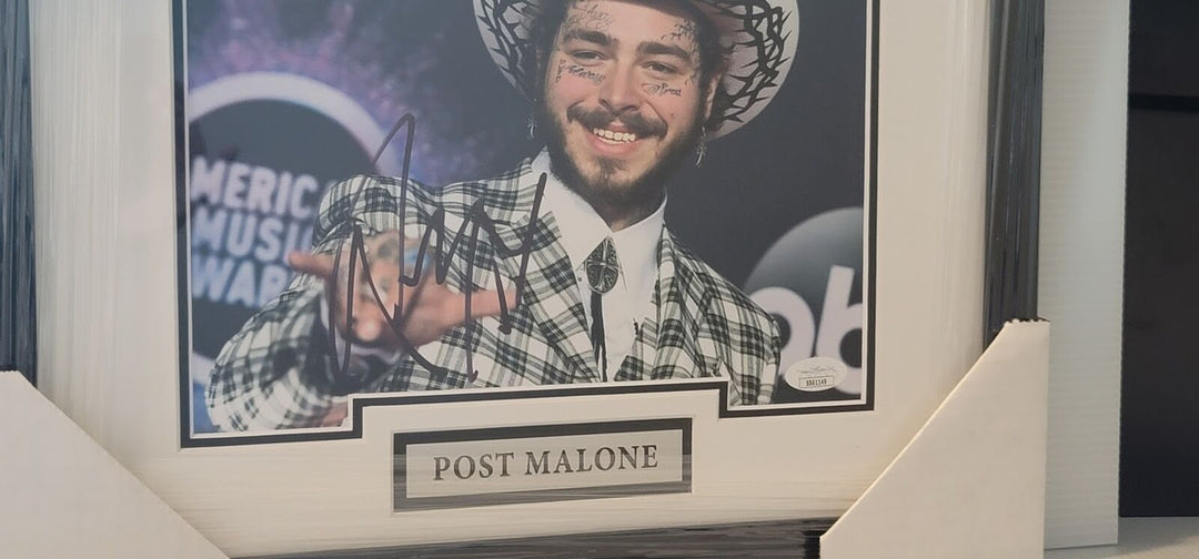 Post Malone SIGNED 8x10 Photo Picture Autographed JSA Certified Framed