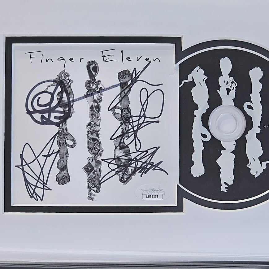 Finger Eleven Band Signed Autographed Self Titled CD  JSA COA Framed