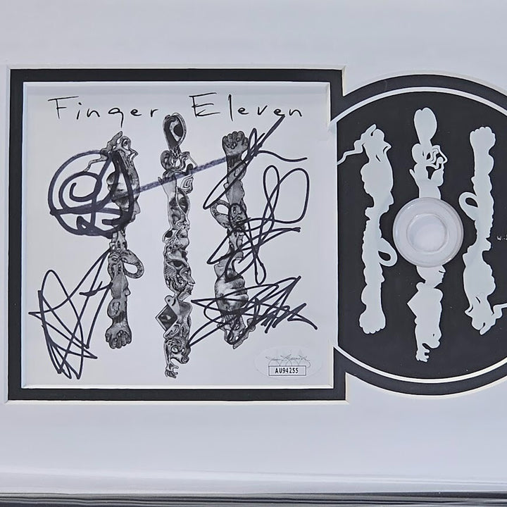 Finger Eleven Band Signed Autographed Self Titled CD  JSA COA Framed