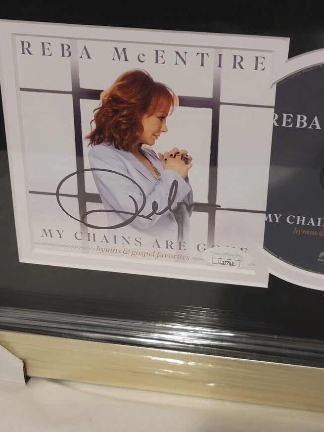 Reba McEntire  Signed Autographed My Chains are Gonel CD  JSA COA Framed