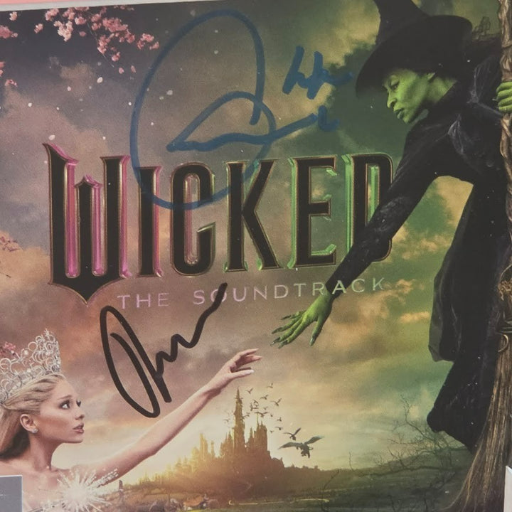 Ariana Grande Cynthia Erivo Autographed Signed Wicked for Good CD Certified COA