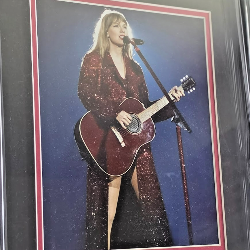 Taylor Swift Signed Autograph  Red CD ERAS Showgirl Poet Framed JSA COA