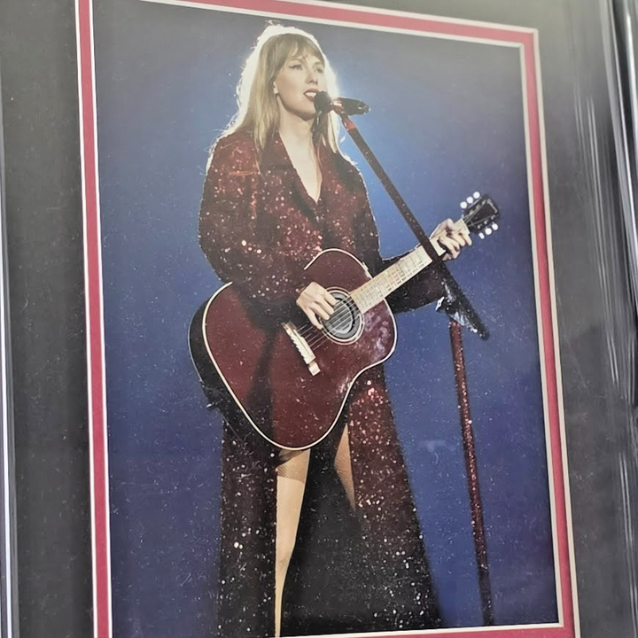 Taylor Swift Signed Autograph  Red CD ERAS Showgirl Poet Framed JSA COA