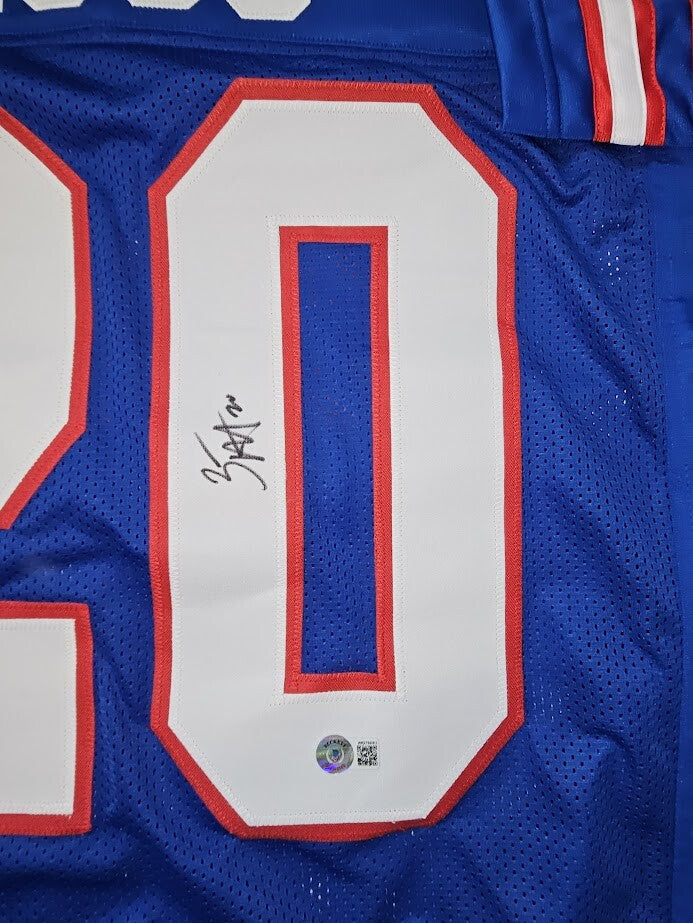 Zack Moss signed Jersey Buffalo Bills Beckett Authenticated XL