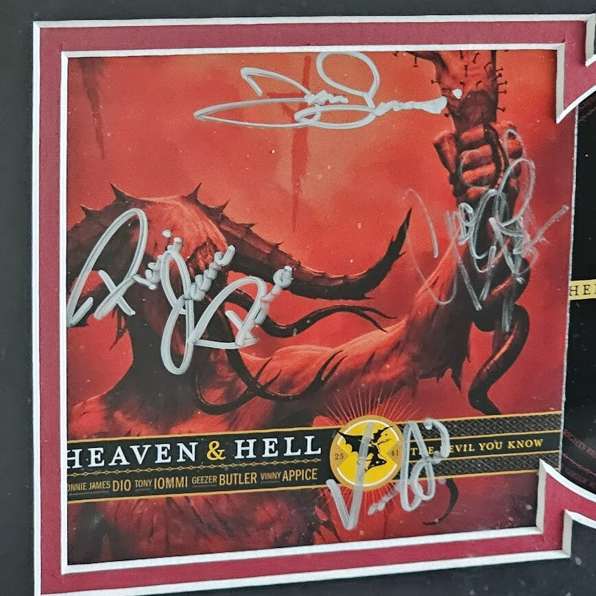 Heaven and Hell Signed CD Autographed The Devil You Know CD Black Sabbath