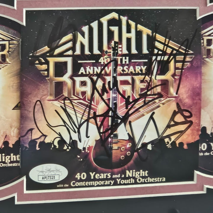 Night Ranger Band SIGNED  Autographed CD 40 Years and a Night  JSA COA Certified