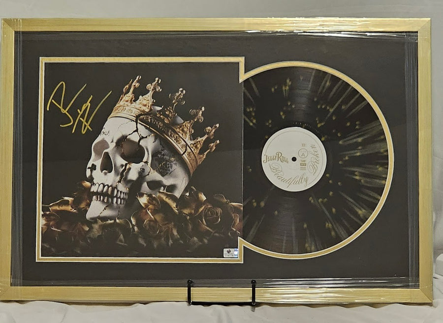Jelly Roll Signed Autographed LP Record Beautifully Broken Global Authentics COA