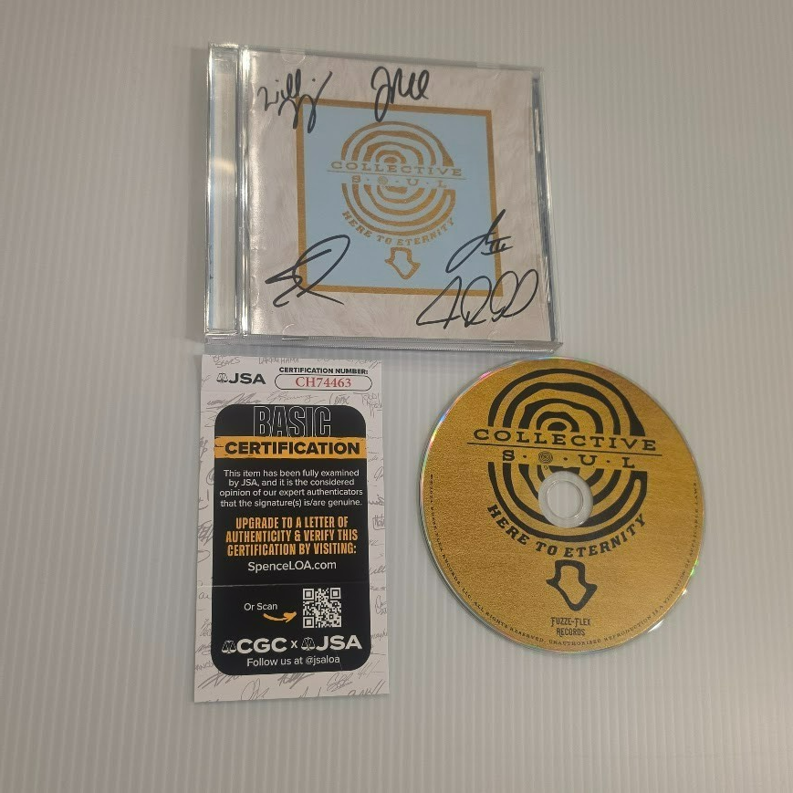 Collective Soul  Band Signed Autograph Here to Eternity CD JSA certified COA