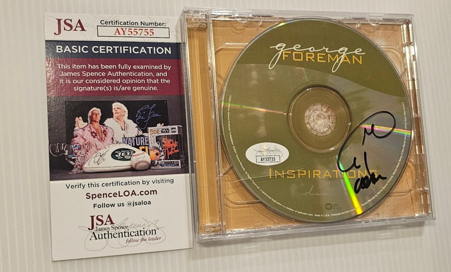 George Foreman Autographed Signed CD Inspiration JSA COA